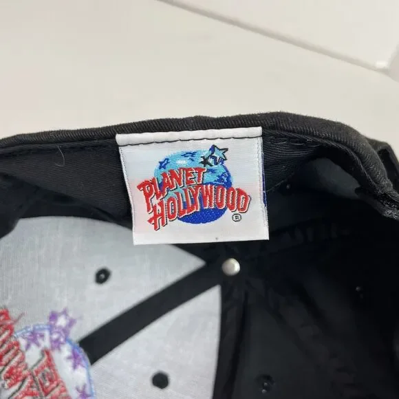 Vintage Planet Hollywood Las Vegas Hat, Adjustable Hook And Loop, Black - Picture 6 of 9